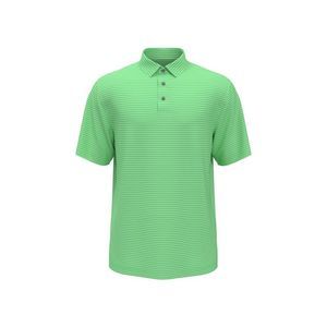 P.G.A.TOUR Mens Green Athletic Fit Moisture Wicking Polo M